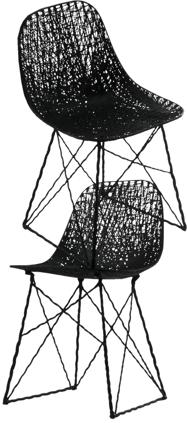 Carbon Chair two on top of each other